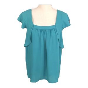 Anthropologie Meadow Rue Flutter Sleeve Blouse size 8
